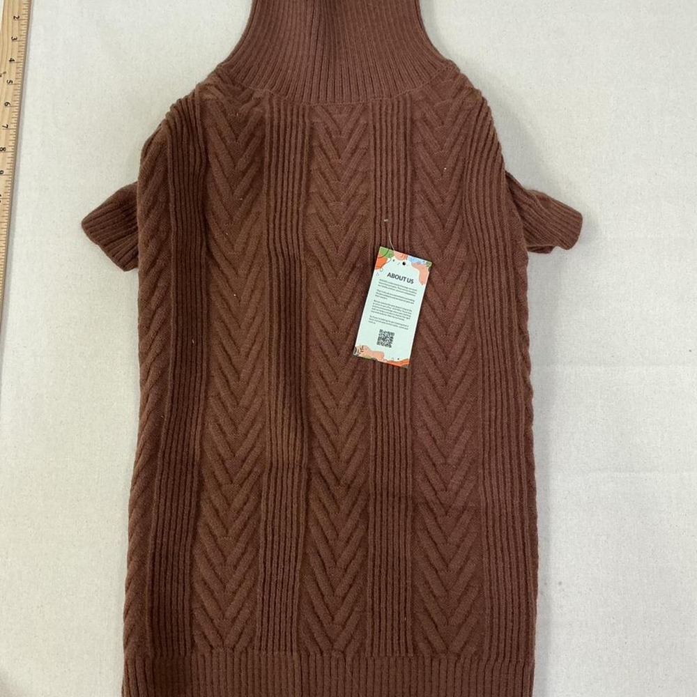 Chunky‎ knit sleeveless turtleneck sweater dress